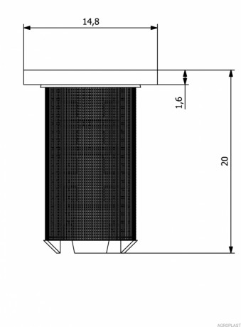Ситечко форсунки mesh 120 PROLINE /0-102/08PRO120