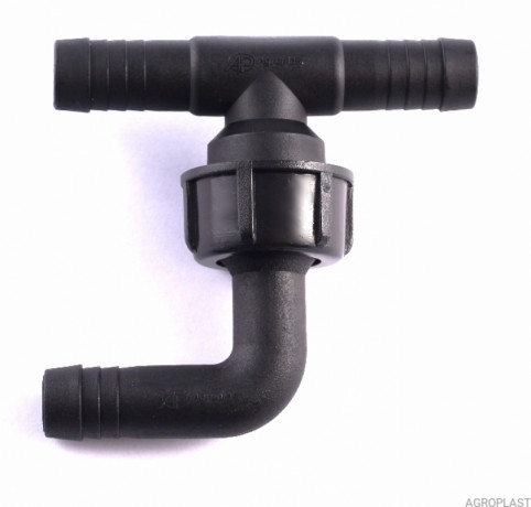 Трійник шланга з коліном ø 12,5 /AP24TR12.5