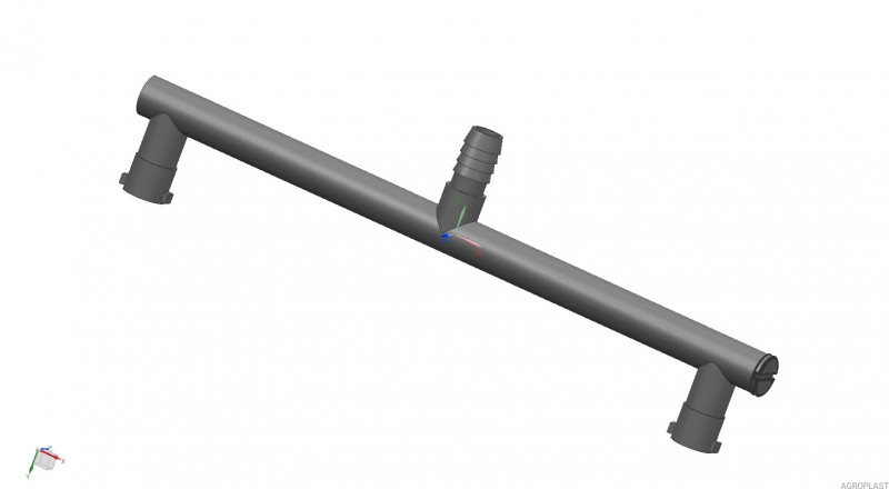 Трійник розливного шлангу КАС/TWR0-108