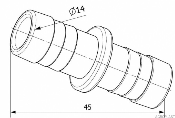 З'єднувач шланга ø 12,5/AP24LW12.5