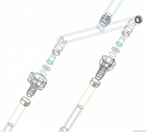 Шланг КАС подвійний 0-108/08 (Система Arag)