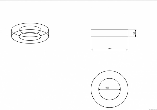 Прокладка форсунки 0-101/08/K
