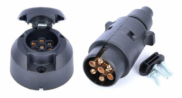 Розетка + вилка фаркопа семиконтактні плаcтіковая