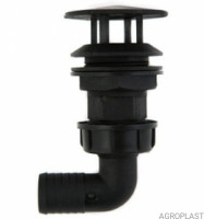 Патрубок всмоктувальний з коліном ø32