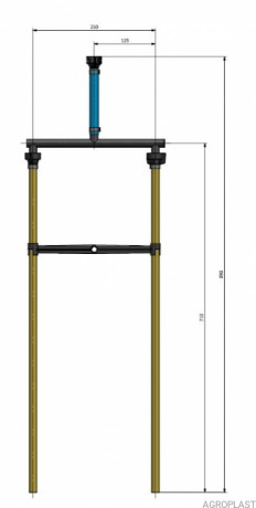 Шланг КАС подвійний 0-108/HR (Система Hardi)