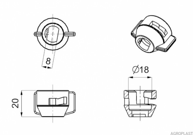 Ковпак форсунки 0-103/07 (Стандарт RAU)