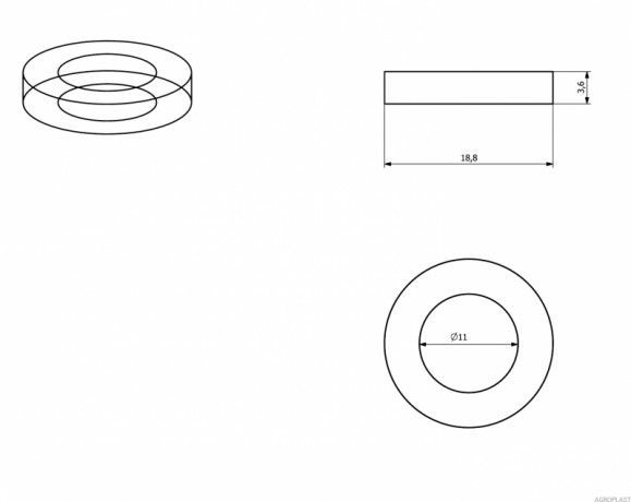 Прокладка форсунки 0-101/08PRO