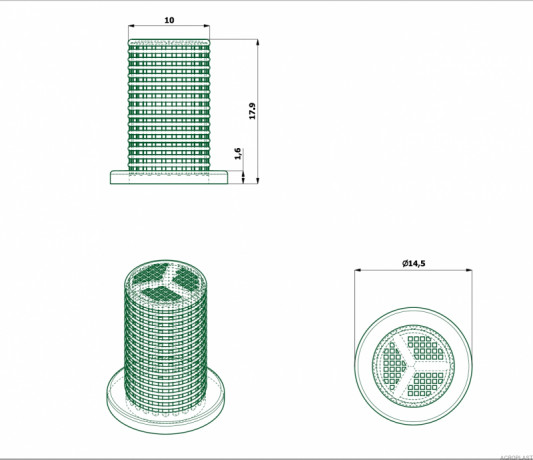 Ситечко форсунки 0-102/08