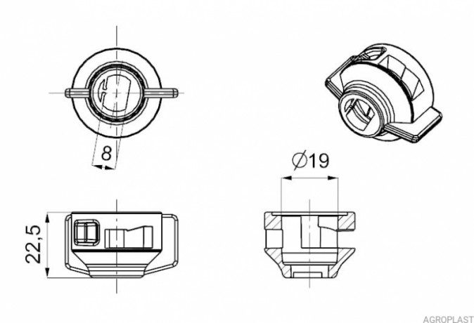 Ковпак форсунки 0-103/08 (Система Arag)